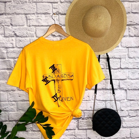 Three Nails T-Shirt, Religious Shirt, Faith Clothing, Trendy Shirt - Orange - Picture 2 of 3